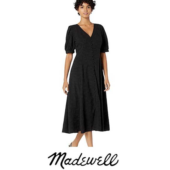 Madewell Dresses & Skirts - NWT Madewell V-Neck Button-Down Midi Retro Dress!